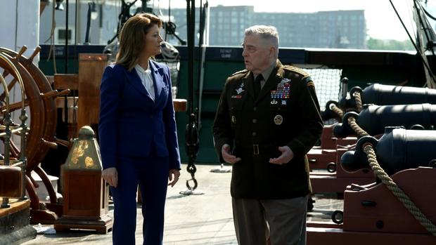 Norah O'Donnell and Gen. Mark Milley 