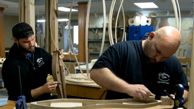 In Kentucky rehab program, guitar-making helps those in recovery kick addiction 